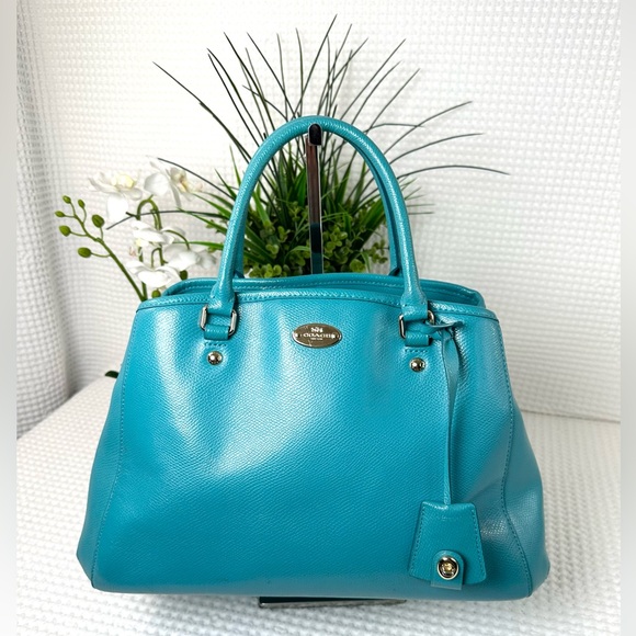 Coach Handbags - 💛Coach Turquoise Margot Satchel